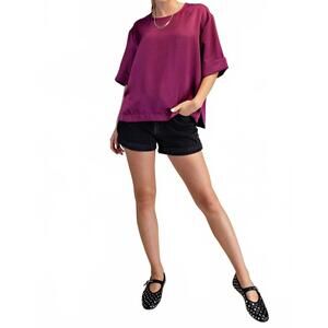 Glam Purple Short Sleeve Tee